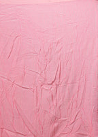 Pink Handloom Pure Georgette Saree With Blouse Piece