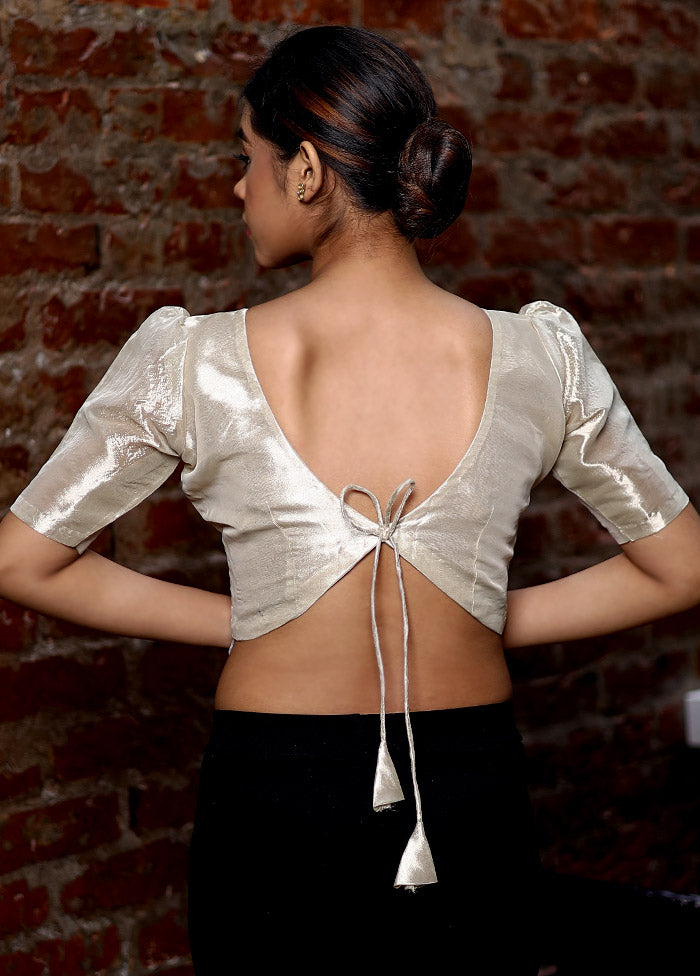 Golden Tissue Designer Blouse