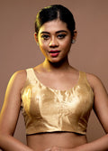 Golden Tissue Designer Blouse