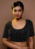 Black Silk Designer Blouse