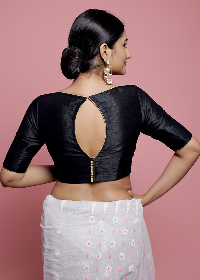 Black Dupion Silk Designer Blouse