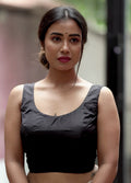 Black Silk Designer Blouse