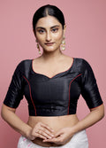 Black Dupion Silk Designer Blouse