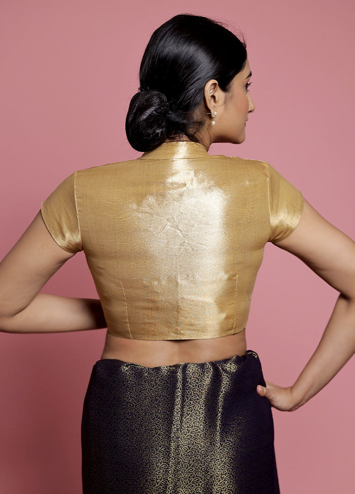 Golden Tissue Designer Blouse