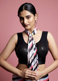 Black Sequin Designer Blouse
