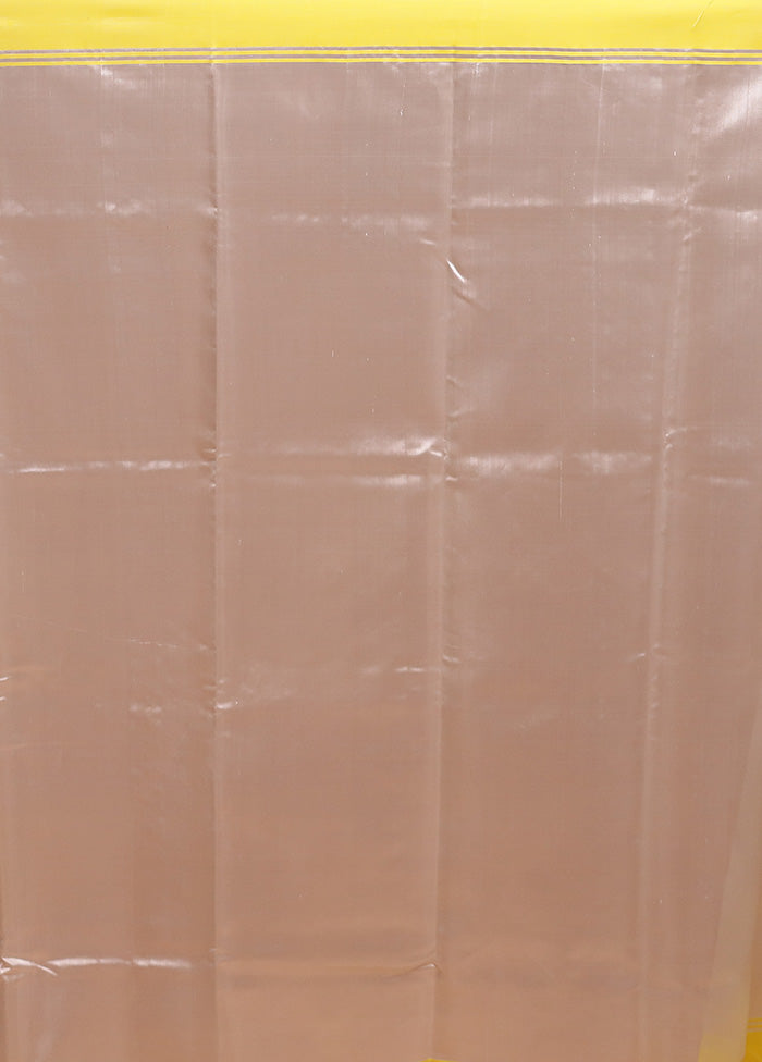 White Handloom Chanderi Pure Cotton Saree With Blouse Piece