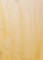 Yellow Georgette Saree With Blouse Piece