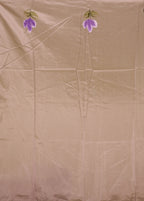 Purple Organza Saree With Blouse Piece
