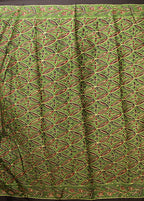 Green Modal Silk Saree Without Blouse Piece
