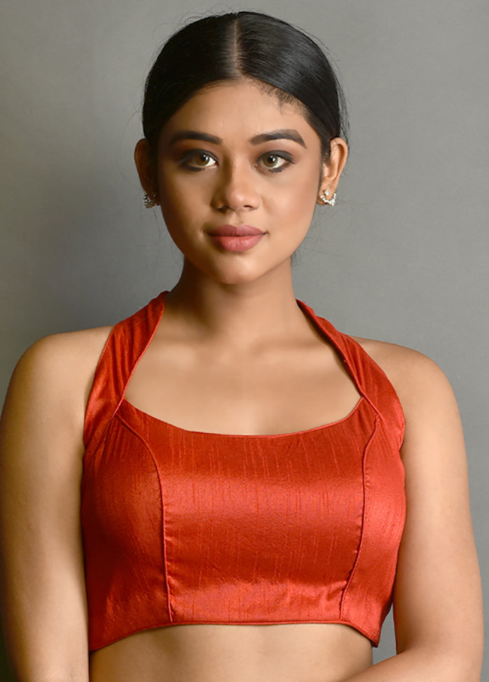 Red  Silk Designer Blouse
