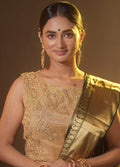 Golden Tissue Designer Blouse