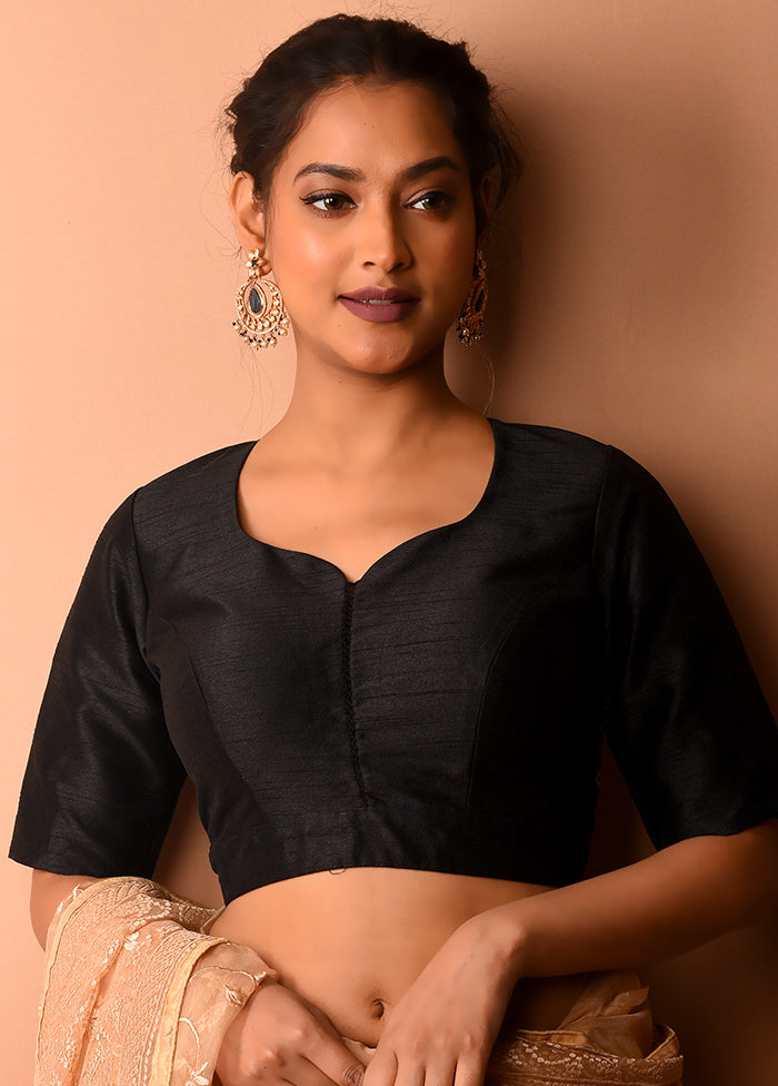 Black Silk Designer Blouse