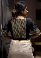 Black Dupion Silk Designer Blouse