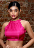 Pink Silk Designer Blouse