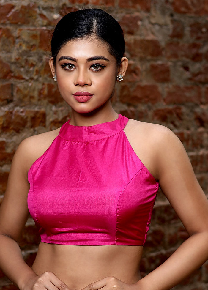 Pink Silk Designer Blouse