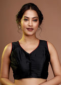 Black Silk Designer Blouse