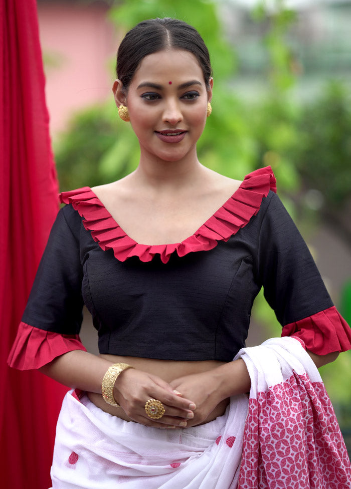 Black Dupion Silk Designer Blouse