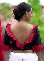 Black Dupion Silk Designer Blouse