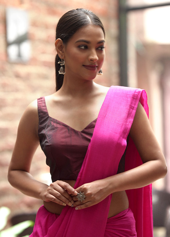 Maroon Silk Designer Blouse