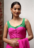 Green Silk Designer Blouse